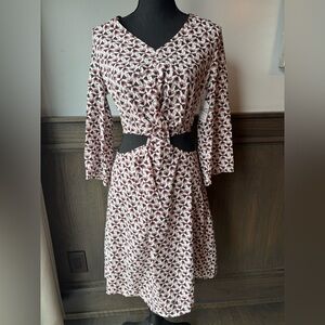 Be You Tiful boho Patterned Cut-Out Dress NWT small